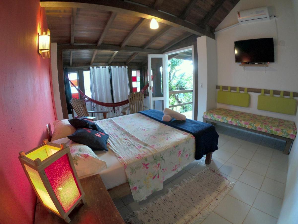Pousada Canoa Azul Na Praia Da Ferrugem Garopaba Zimmer foto