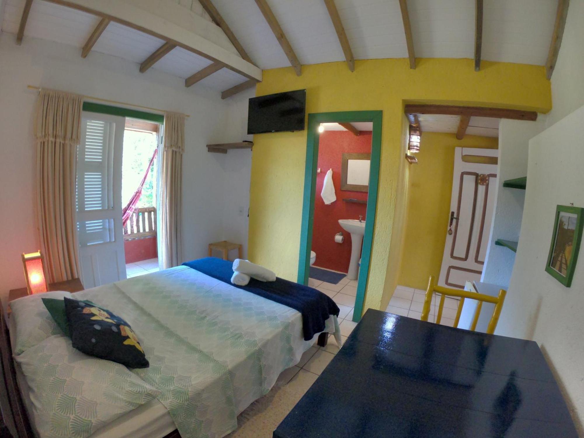 Pousada Canoa Azul Na Praia Da Ferrugem Garopaba Zimmer foto